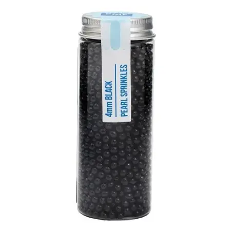 PME Pearl Sprinkles Black 4mm 74g | Schwarze Zuckerperlen kaufen Schweiz