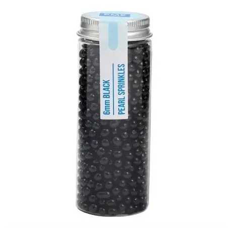 PME Pearl Sprinkles Black 6mm 60g | Schwarze Zuckerperlen kaufen Schweiz