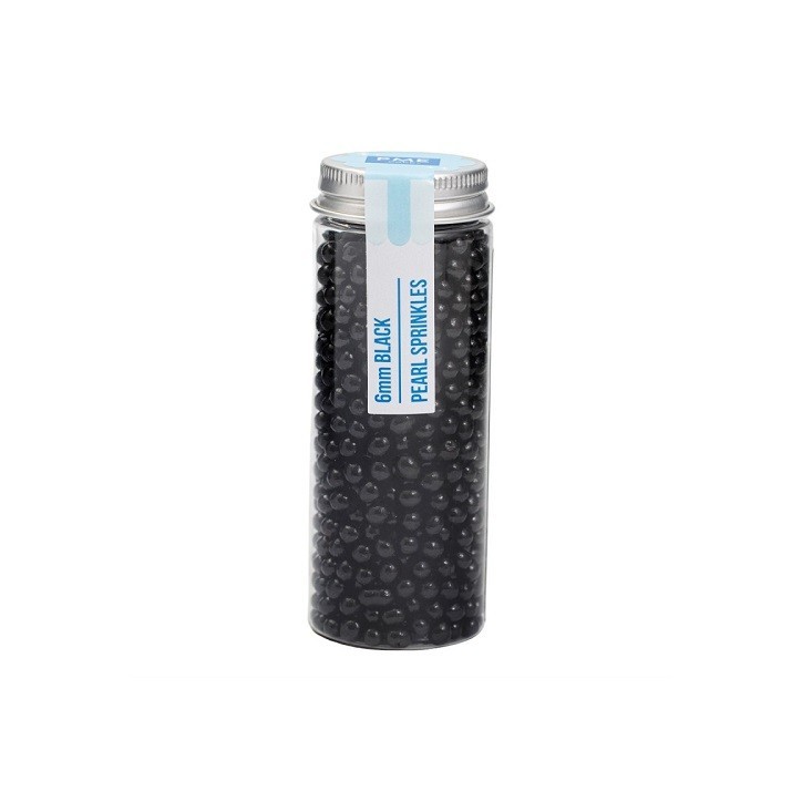 PME Pearl Sprinkles Black 6mm 60g | Schwarze Zuckerperlen kaufen Schweiz