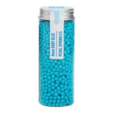 PME Pearl Sprinkles Baby Blue 4mm 74g | Hellblaue Zuckerperlen kaufen Schweiz