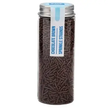 PME Sprinkle Strands Chocolate Brown 75g | Schokoladenbraune Zuckerstreusel