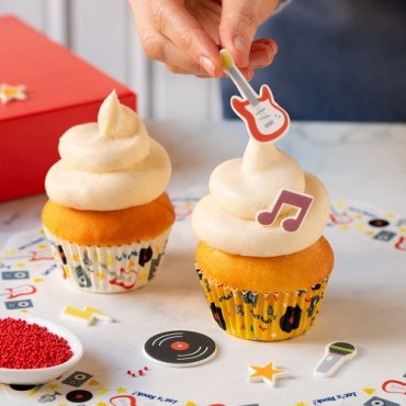 Decora Let's Rock Cupcake Cases 36 Pieces