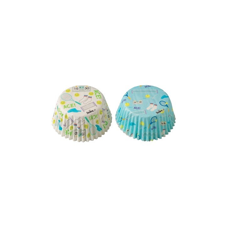 Decora Tennis Cupcake Cases 36 Pieces