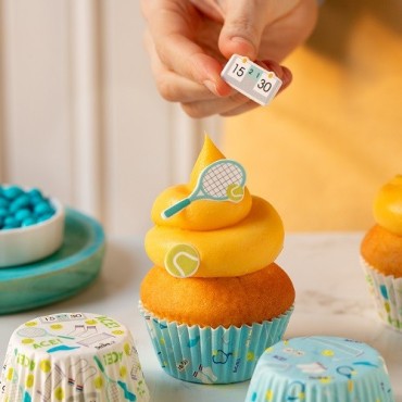 Decora Tennis Cupcake Cases 36 Pieces
