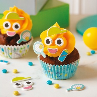 Decora Tennis Cupcake Cases 36 Pieces