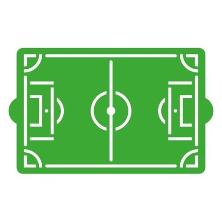 Decora Football Field Stencil 30 x 20 cm