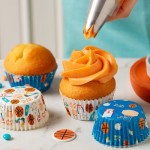 Decora Basketball Cupcake Förmchen, 36 Stück