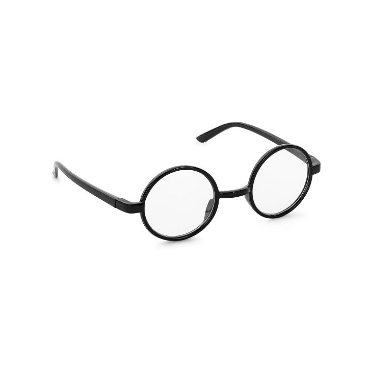 Zaubererbrille Schwarz Kostüm Accessoire 13.5 cm