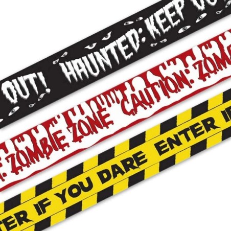 PartyDeco Halloween Absperrband Set 3x6.5m