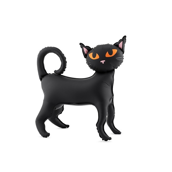 PartyDeco Standing Black Cat Halloween Balloon