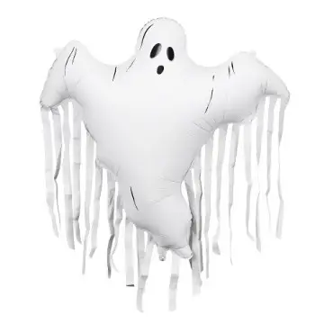 PartyDeco Ghost Foil Balloon with Fringes