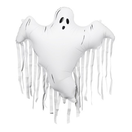 PartyDeco Geist Folienballon mit Fransen Halloween