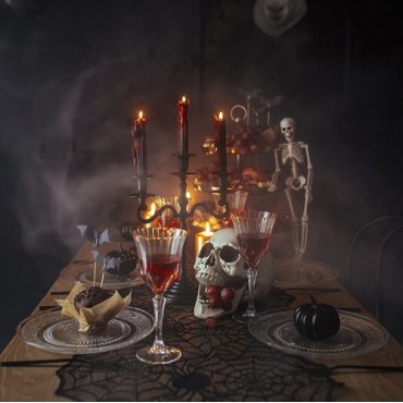 PartyDeco Bleeding Black Halloween Candles 3 Pieces