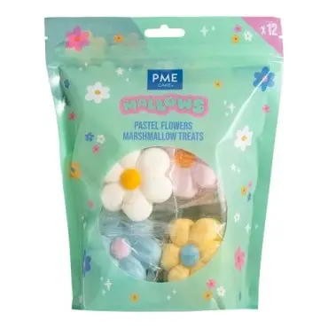 PME Marshmallow Pastel Flowers 12 Stück – Essbare Marshmallow Blumen