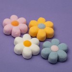 PME Pastel Flowers Marshmallow, 12 pieces