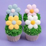 PME Pastel Flowers Marshmallow, 12 pieces