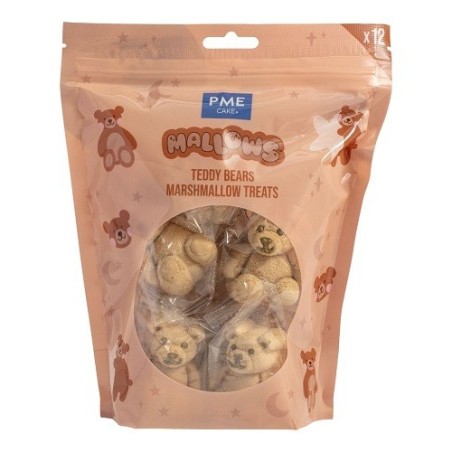 PME Marshmallow Teddy Bears 12 Stück – Essbare Marshmallow Teddybären