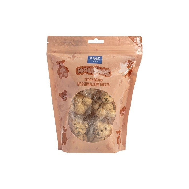 PME Marshmallow Teddy Bears 12 Stück – Essbare Marshmallow Teddybären