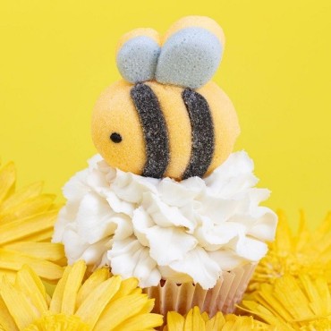 PME Marshmallow Bumble Bees 12 Stück – Essbare Marshmallow Hummeln