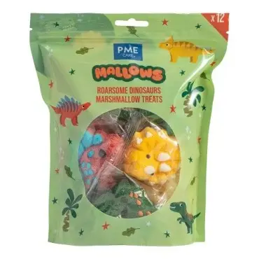PME Marshmallow Roarsome Dinosaurs 12 Stück – Essbare Dino Marshmallows