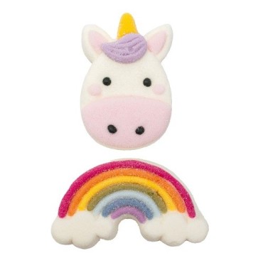 PME Marshmallow Magic Unicorn 12 Stück – Essbare Einhorn Marshmallows