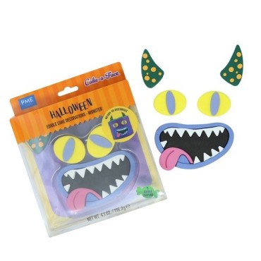PME Halloween Kuchendekoration Monster 5-teilig – Essbare Tortendeko