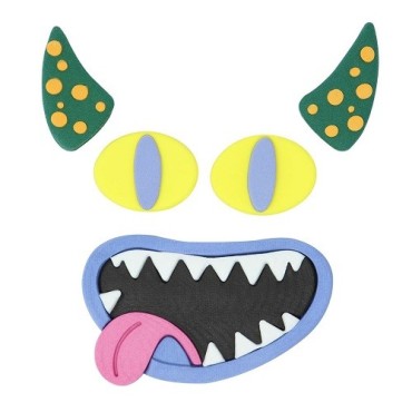 PME Halloween Kuchendekoration Monster 5-teilig – Essbare Tortendeko
