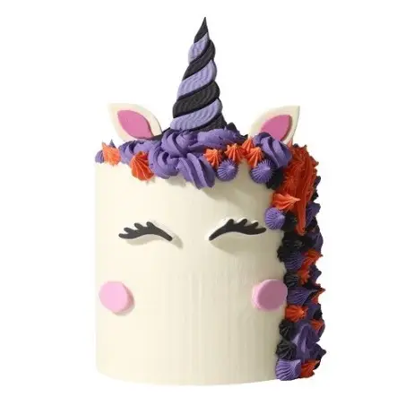 PME Halloween Einhorn Kuchendekor 7-teilig – Essbare Tortendekoration