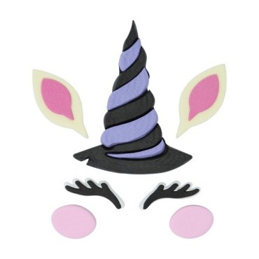 PME Halloween Einhorn Kuchendekor 7-teilig – Essbare Tortendekoration
