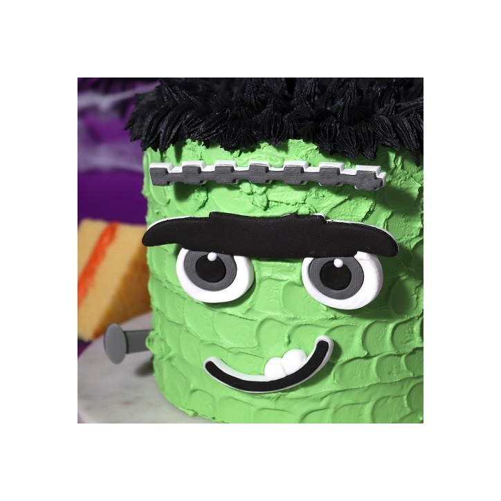 PME Halloween Frank-ly Scary Kuchendekor 5-teilig – Essbare Frankenstein Tortendekoration PME Halloween Frank-ly Scary Kuchendekor 5-teilig – Essbare Frankenstein Tortendekoration