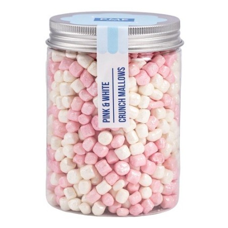 PME Crunch Mallows Pink & White 86g – Knusprige Mini Marshmallows