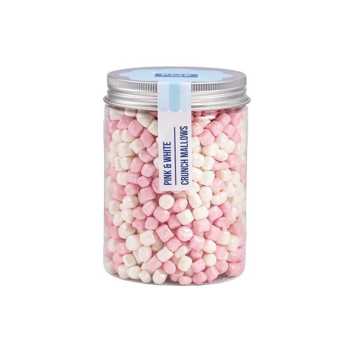 PME Crunch Mallows Pink & White 86g – Knusprige Mini Marshmallows PME Crunch Mallows Pink & White 86g – Knusprige Mini Marshmallows