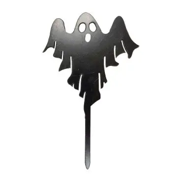 deKora Geist Torten Topper Schwarz Halloween 15.5cm