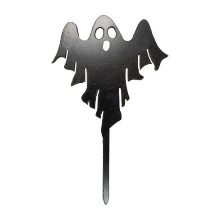 deKora Geist Torten Topper Schwarz Halloween 15.5cm