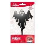 deKora Geist Torten Topper Schwarz 9.5x15.5cm