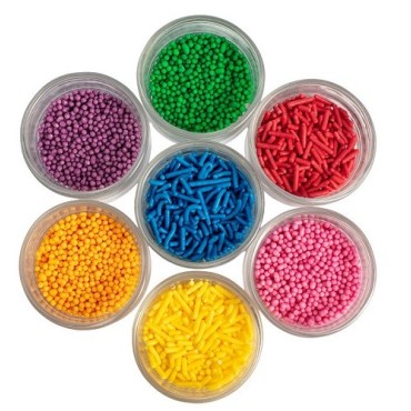 PME Rainbow Sprinkles assortiert 7 Sticks 48g