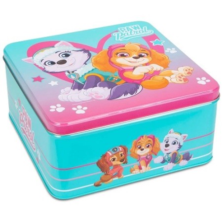 Städter Paw Patrol Girls Cookie Tin 21x21x10cm Turquoise