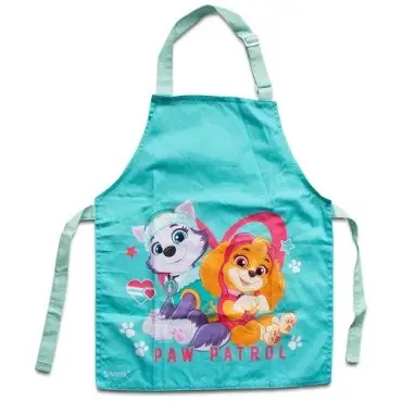 Städter Paw Patrol Kinderschürze Türkis mit Skye & Everest 55x45cm