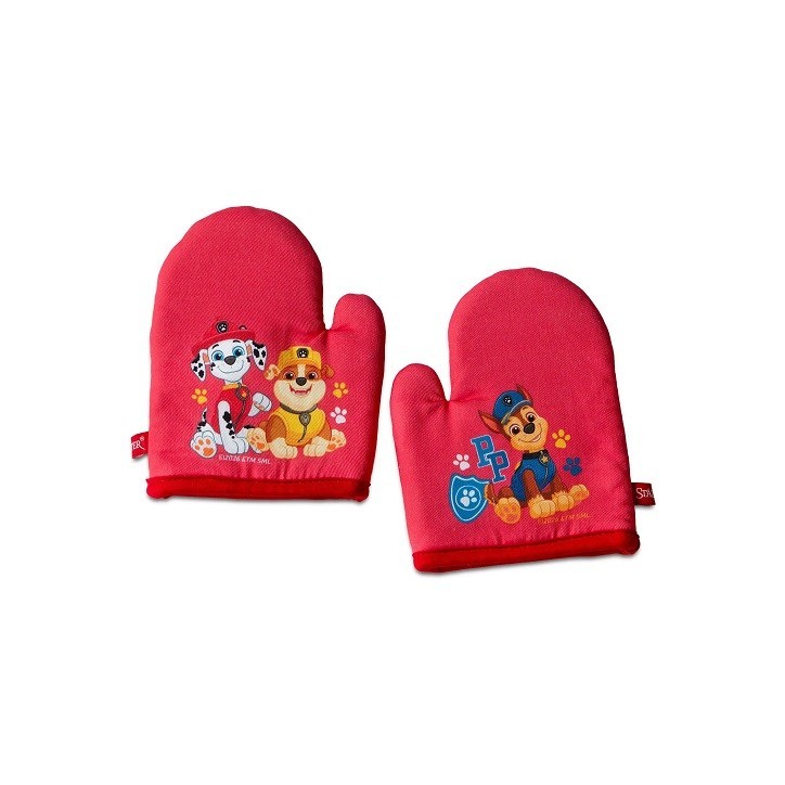 Städter Paw Patrol Backofenhandschuhe Kinder Rot 2er Set aus Baumwolle Städter Paw Patrol Backofenhandschuhe Kinder Rot 2er Set aus Baumwolle