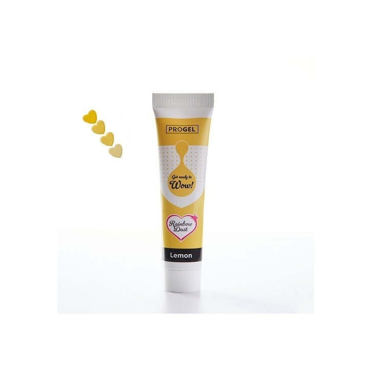Rainbow Dust ProGel Lemon 25g | Lemon Yellow Gel Food Colour