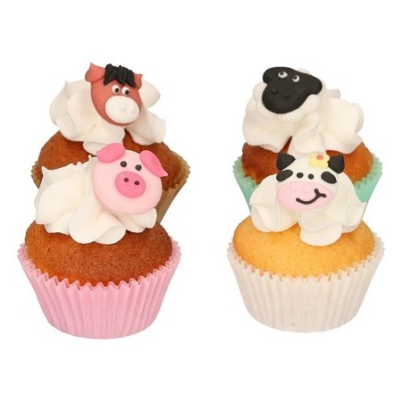 FunCakes Farm Animals Sugar Decorations 12 Pieces