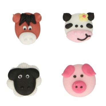 FunCakes Farm Animals Sugar Decorations 12 Pieces