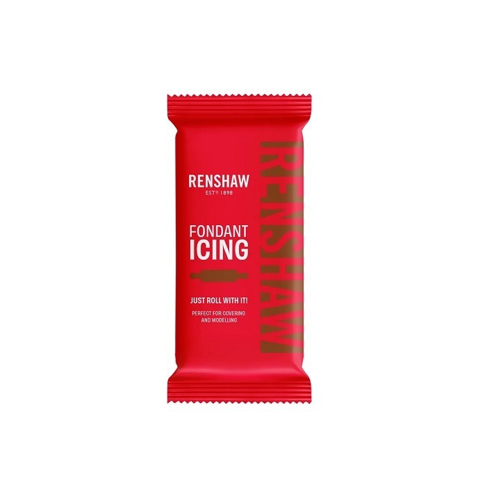 Renshaw Rollfondant Dark Brown 250g – Dunkelbrauner Fondant