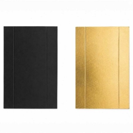 Patis Décor Mini Cake Boards Gold/Black 13x4.5cm
