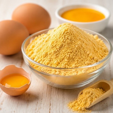 Eigelbpulver aus Bodenhaltung 1kg | Pulverisiertes Eigelb
