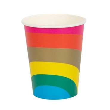 Talking Tables Regenbogen Partybecher 250ml, 10 Stück