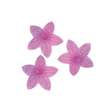 deKora Esspapier Blumen Violett 2cm, 400 Stück