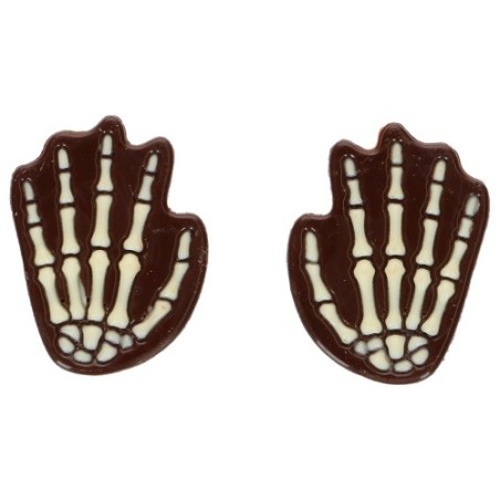 FunCakes Chocolate Decorations Skeleton Hands Pack of 6