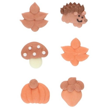 FunCakes Sugar Decorations Fall Set of 8 | Gluten Free