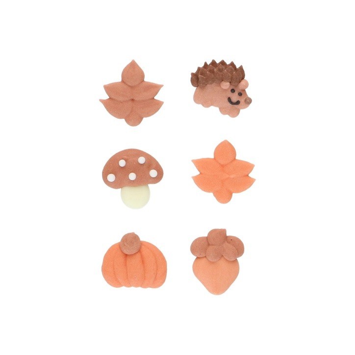 FunCakes Sugar Decorations Fall Set of 8 | Gluten Free